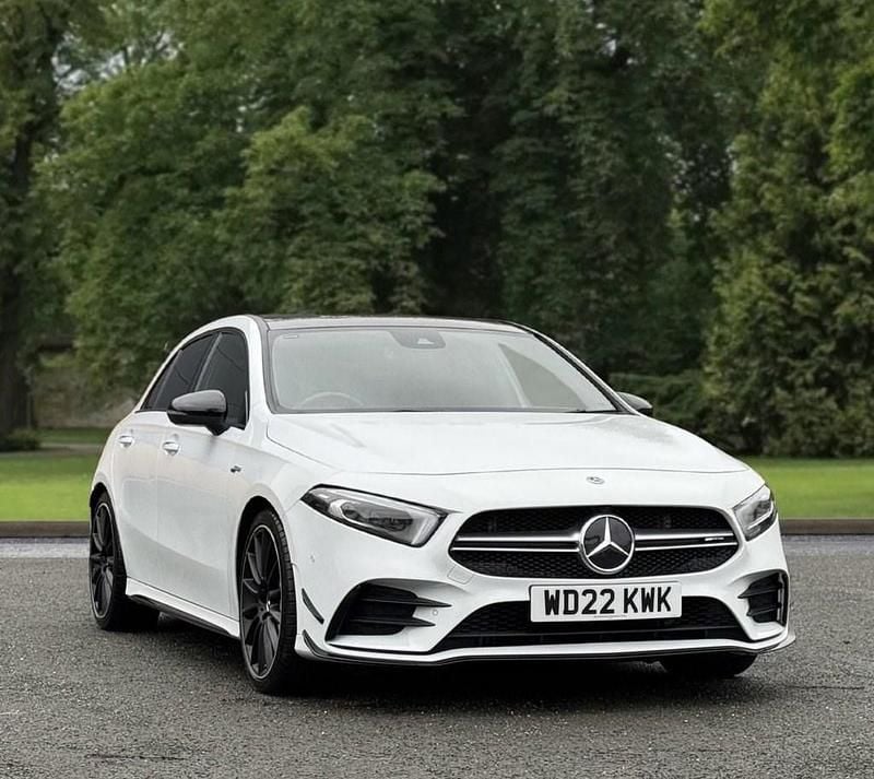 White Used 2022 Mercedes A35 AMG Premium Plus Hatchback | £29,495 (Good price) - Image 1/4