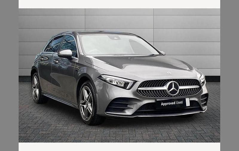 Used Mercedes A250 AMG line 218 HP (160 kW) 2020 Grey Hatchback