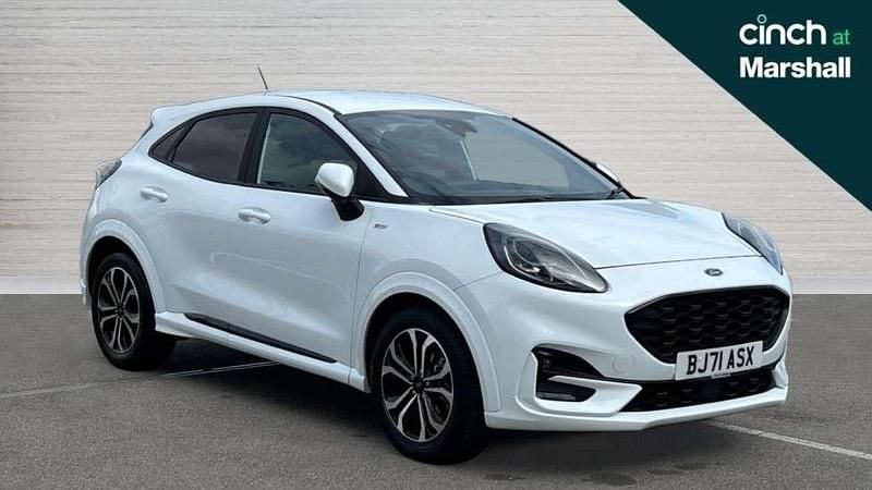 White Used 2021 Ford Puma Gen-E ST-Line SUV | £16,280 (Good price) - Image 1/4