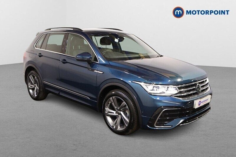 Blue Used 2023 VW Tiguan R-line Edition SUV | £30,799 (Fair price) - Image 1/4