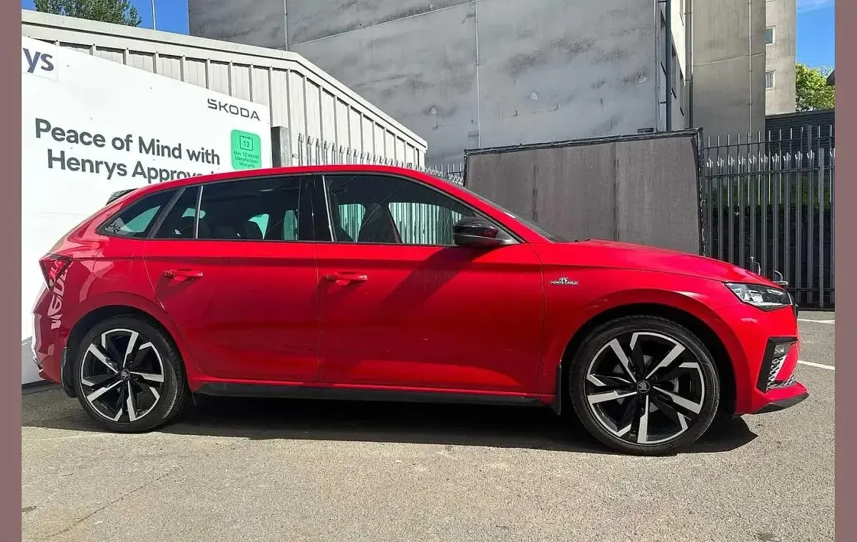 Used Skoda Scala Monte Carlo 115 HP (84 kW) 2025 Velvet red metallic Hatchback