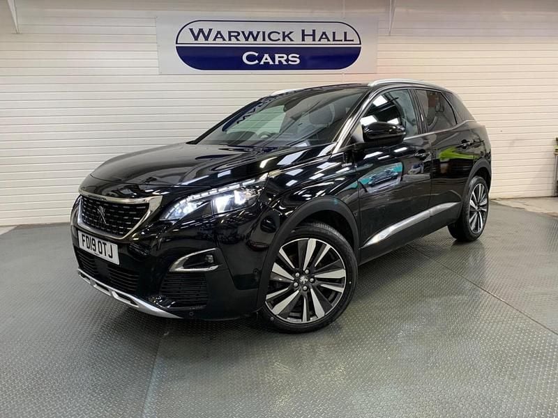 Black Used 2019 Peugeot 3008 GT-line Hatchback | £14,795 (Fair price) - Image 1/2