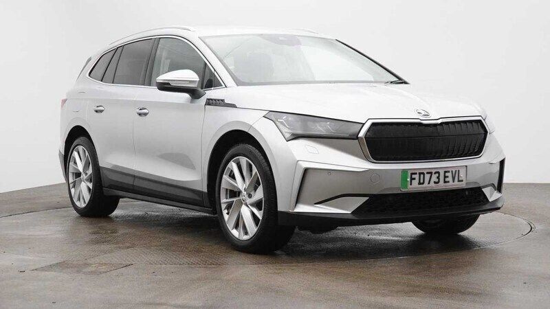 Silver Used 2023 Skoda Enyaq iV ecoSuite SUV | £28,290 (Fair price) - Image 1/4