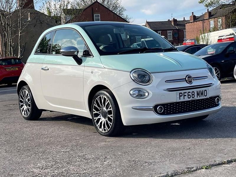 White/green Used 2018 Fiat 500 Collezione Hatchback | £7,900 (Fair price) - Image 1/4