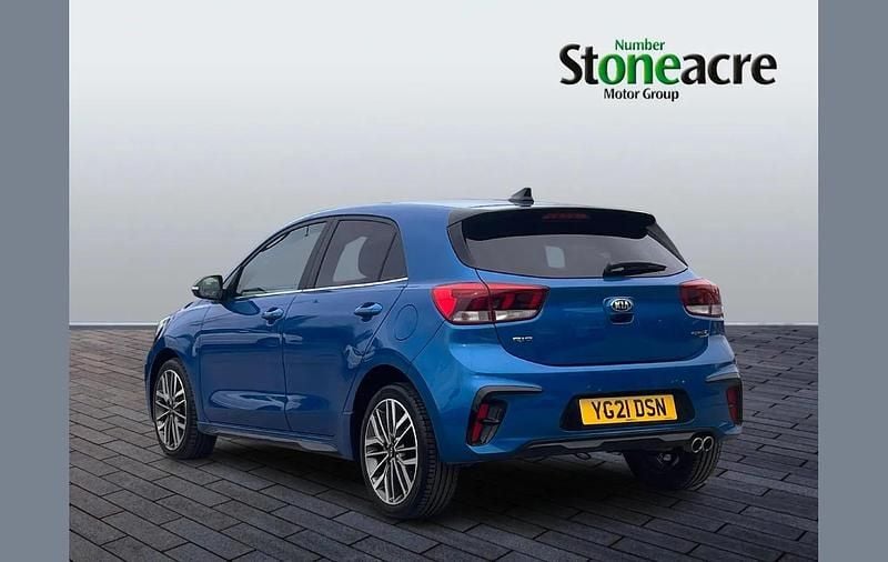 Used Kia Rio GT-Line S 120 HP (88 kW) 2021 Blue Hatchback