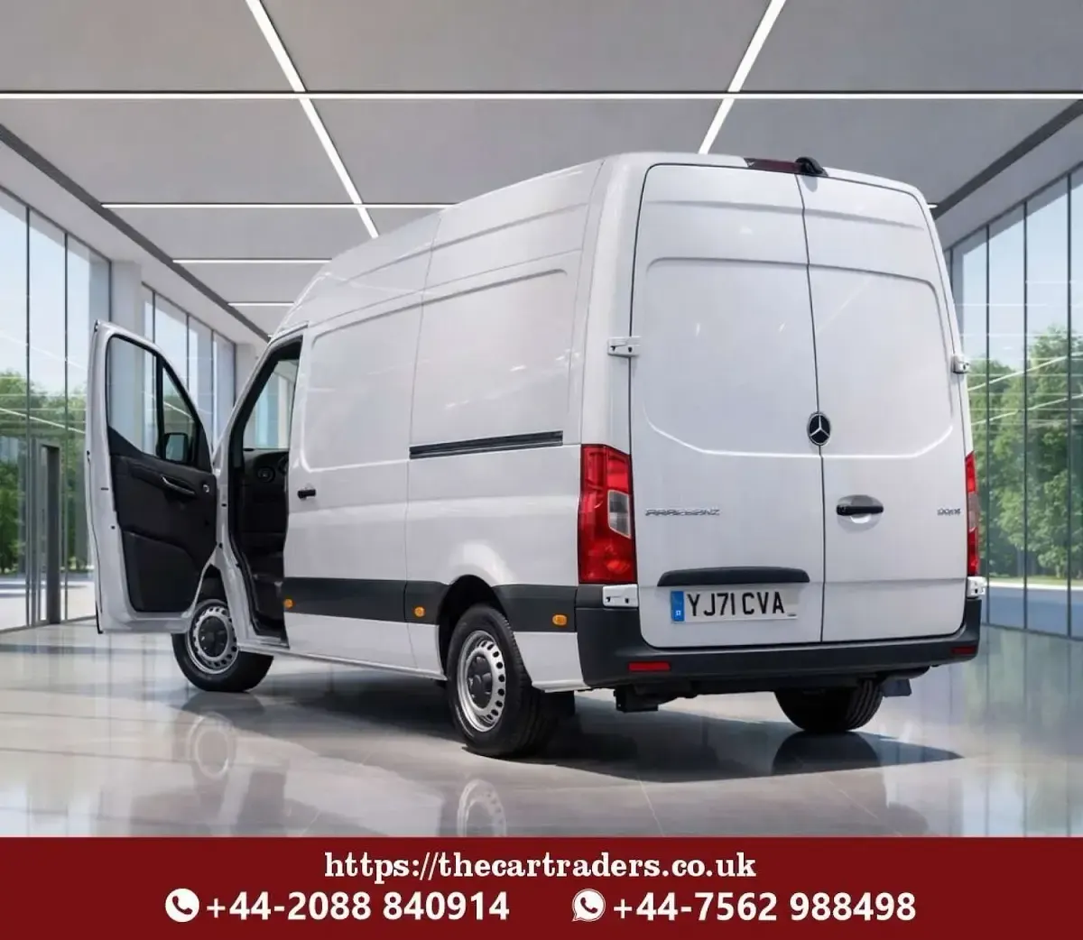 Used Mercedes Sprinter Progressive 141 HP (103 kW) 2021 White Van
