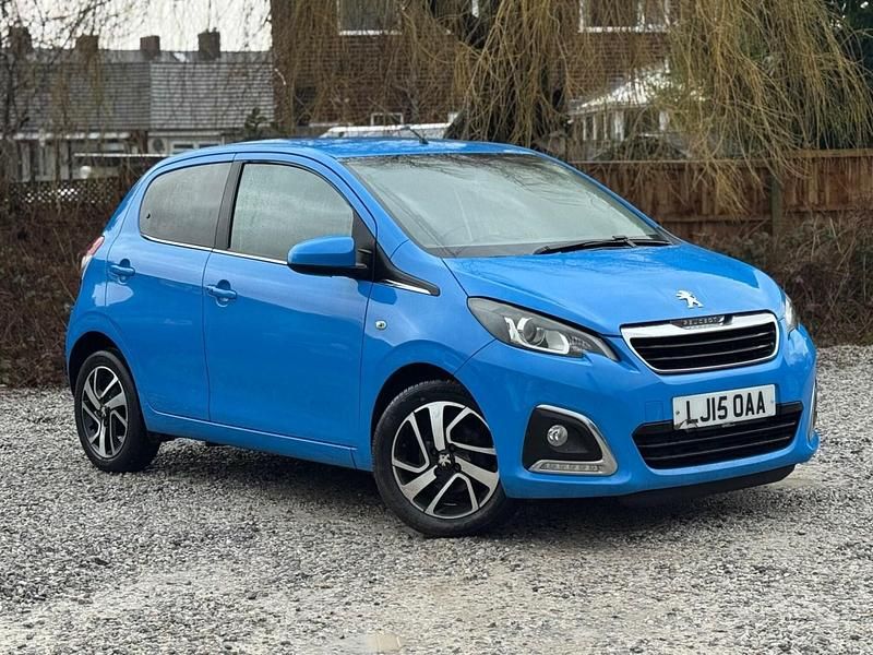 Used Peugeot 108 Allure 82 HP (60 kW) 2015 Blue Hatchback