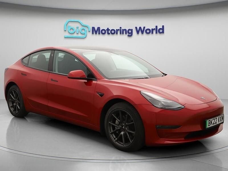Red Used 2022 Tesla Model 3 Long Range AWD Sedan | £17,300 (Fair price) - Image 1/4