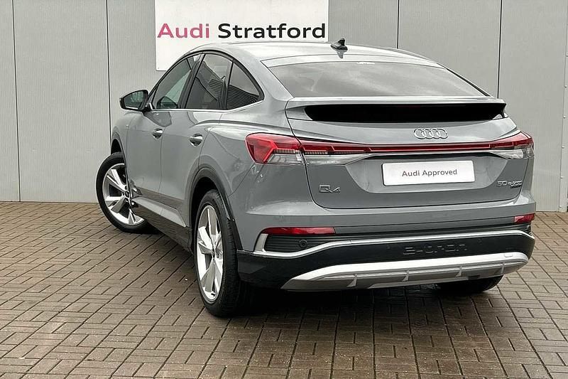 Used Audi Q4 e-tron S-Line 219 kW (299 HP) 2023 Pebble grey, solid SUV