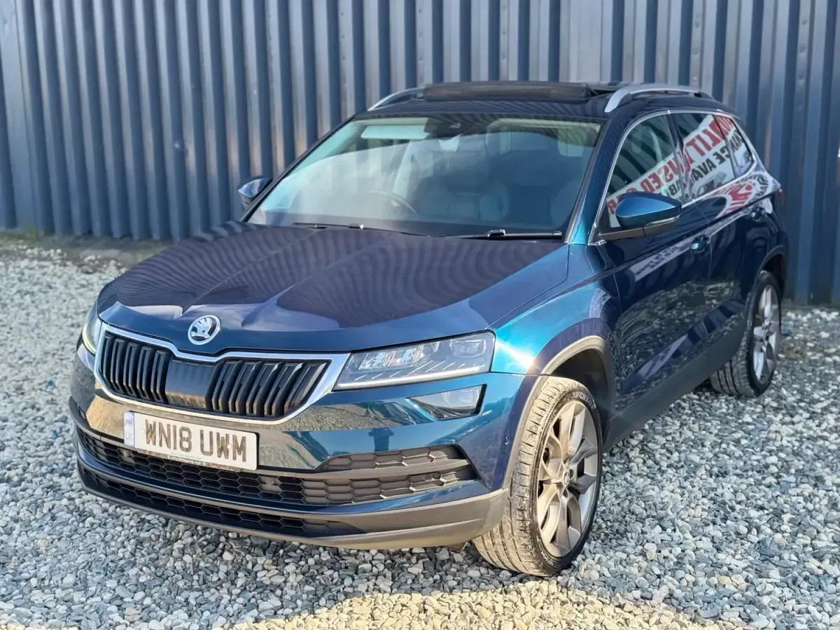 Używany Skoda Karoq 150 KM (110 kW) 2018 Niebieski SUV