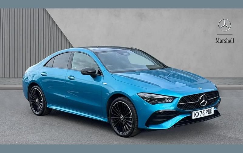 Used Mercedes CLA250e AMG Line Premium Plus 218 HP (160 kW) 2025 Blue Sedan