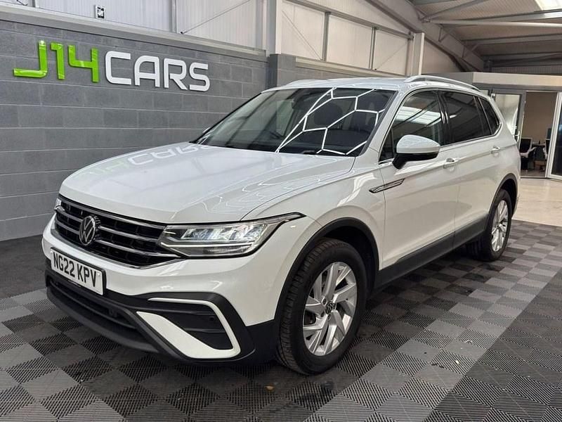 White Used 2022 VW Tiguan Allspace S SUV | £21,595 (Good price) - Image 1/3