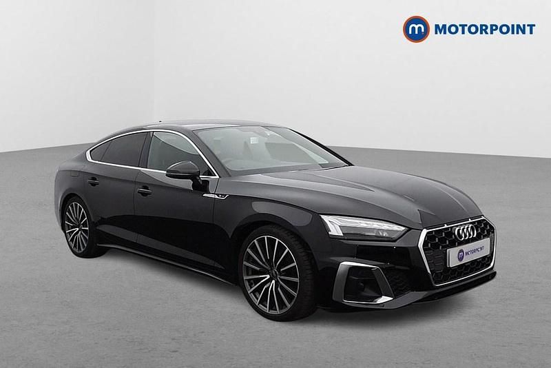 Black Used 2023 Audi A5 S-Line Hatchback | £26,999 (Good price) - Image 1/4