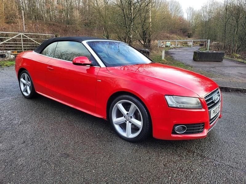 Used Audi A5 Cabriolet S-Line 170 HP (125 kW) 2010 Red Cabriolet
