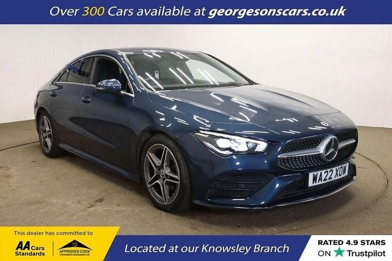 Blue Used 2022 Mercedes CLA180 AMG line Sedan | £22,680 (Good price) - Image 1/4