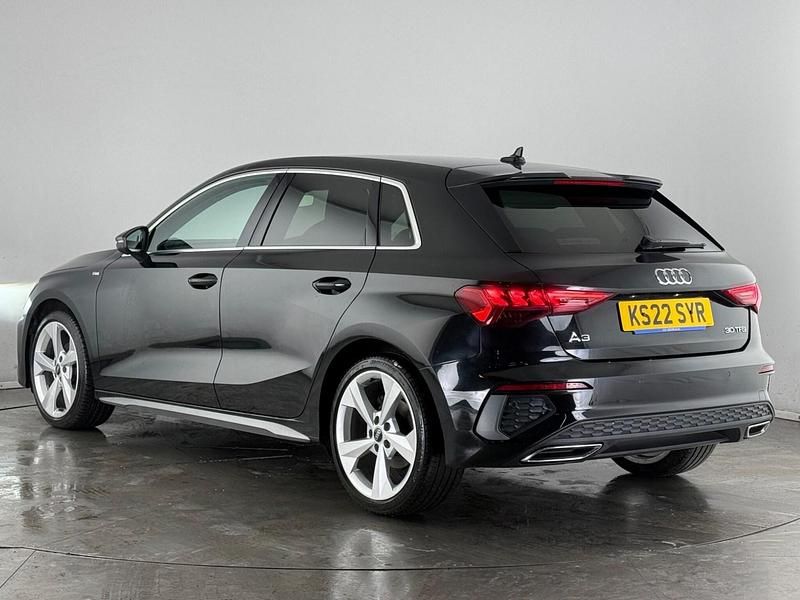 Used Audi A3 Sportback S-Line 2022 Black Hatchback