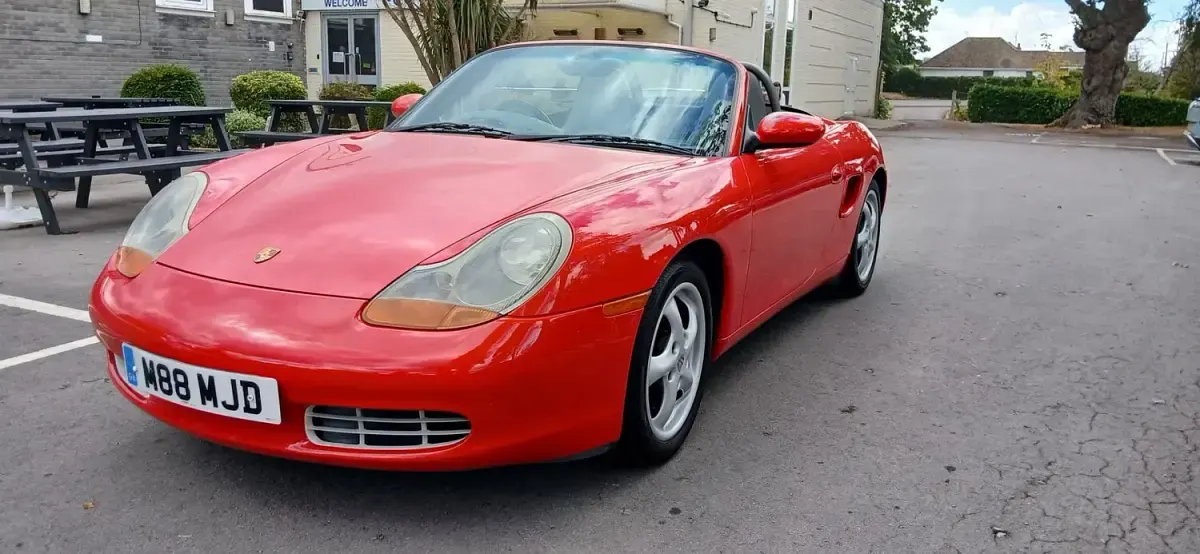 Used Porsche Boxster 220 HP (161 kW) 2002 Red Cabriolet
