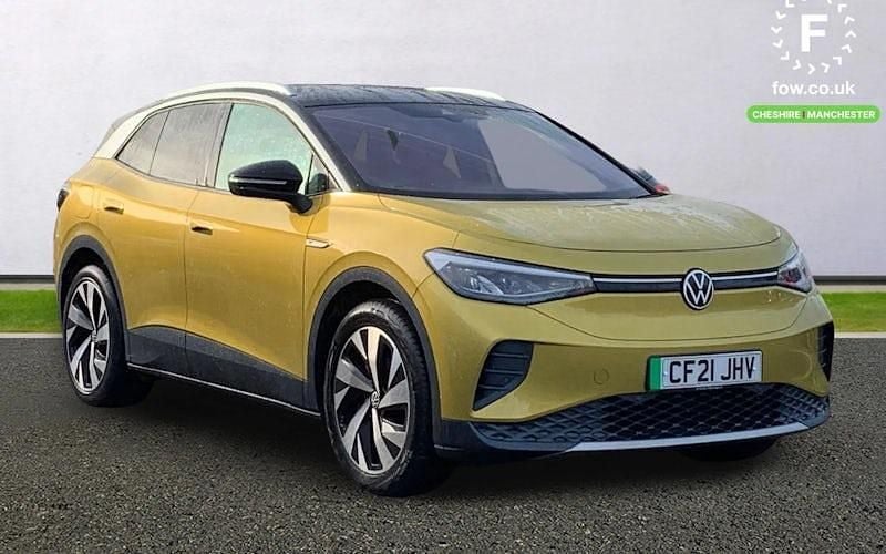 Yellow Used 2021 VW ID.4 Pro Performance SUV | £21,099 (Fair price) - Image 1/4