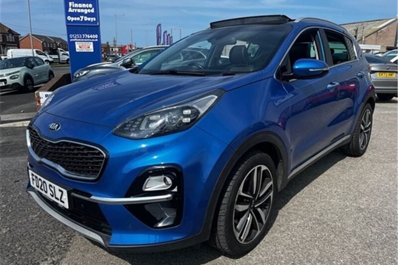 Blue Used 2020 Kia Sportage 4 SUV | £16,695 (Fair price) - Image 1/2