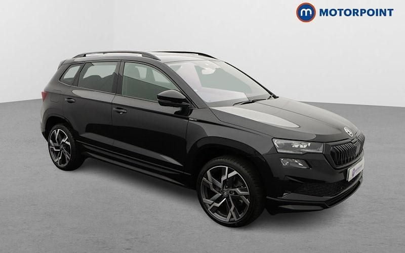 Black Used 2025 Skoda Karoq SportLine SUV | £27,849 (Fair price) - Image 1/4