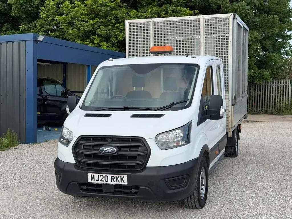 Used Ford Transit 130 HP (95 kW) 2020 White Cabriolet