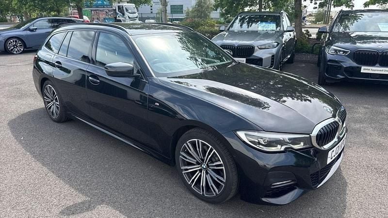 Black Used 2021 BMW 320 M Sport Estate | £15,950 (Fair price) - Image 1/4