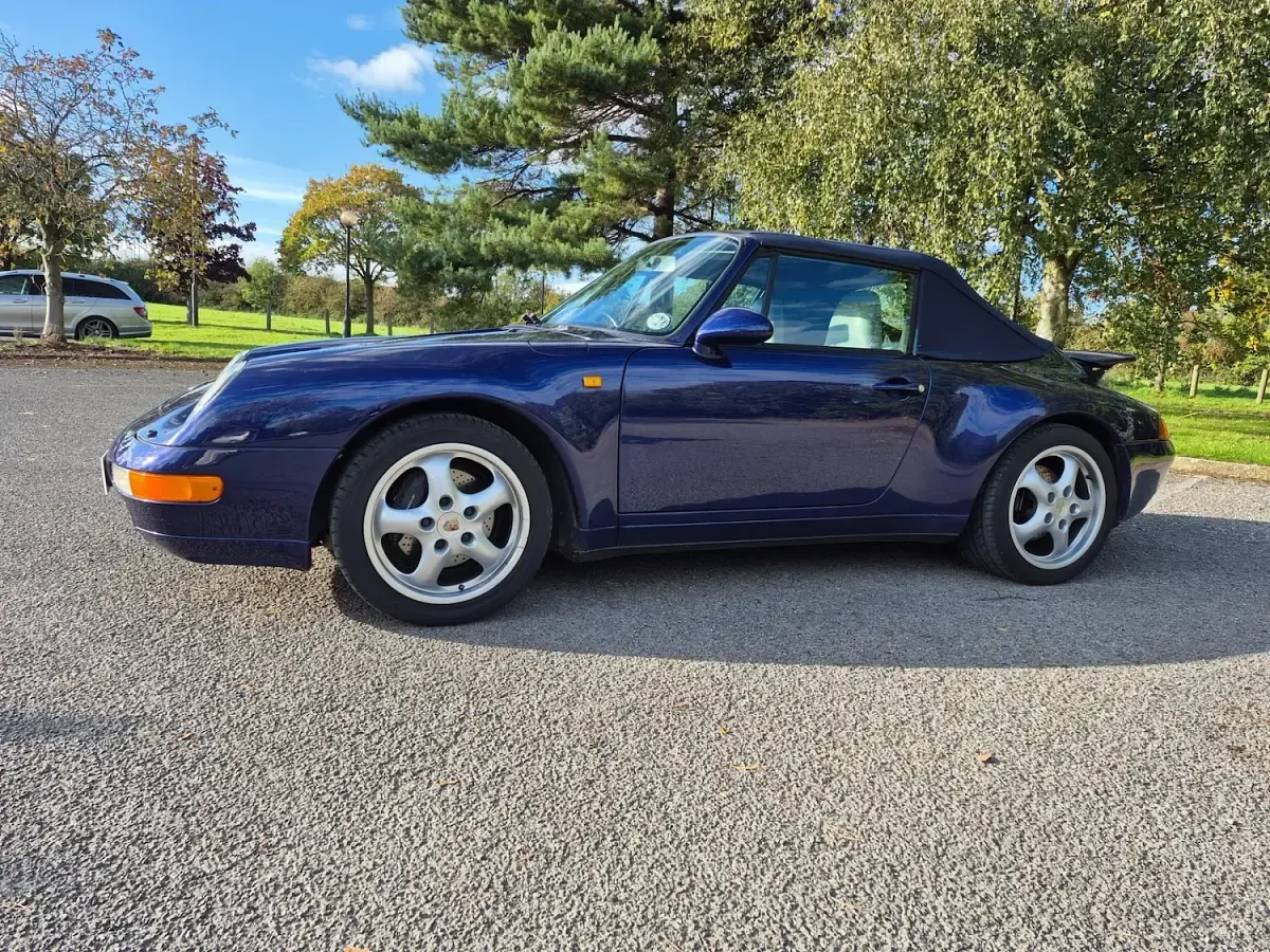 Used Porsche 993 1994 Blue Cabriolet