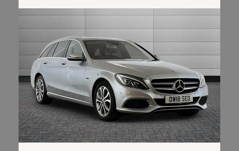 Used Mercedes C350e 293 HP (215 kW) 2018 Diamond silver Estate