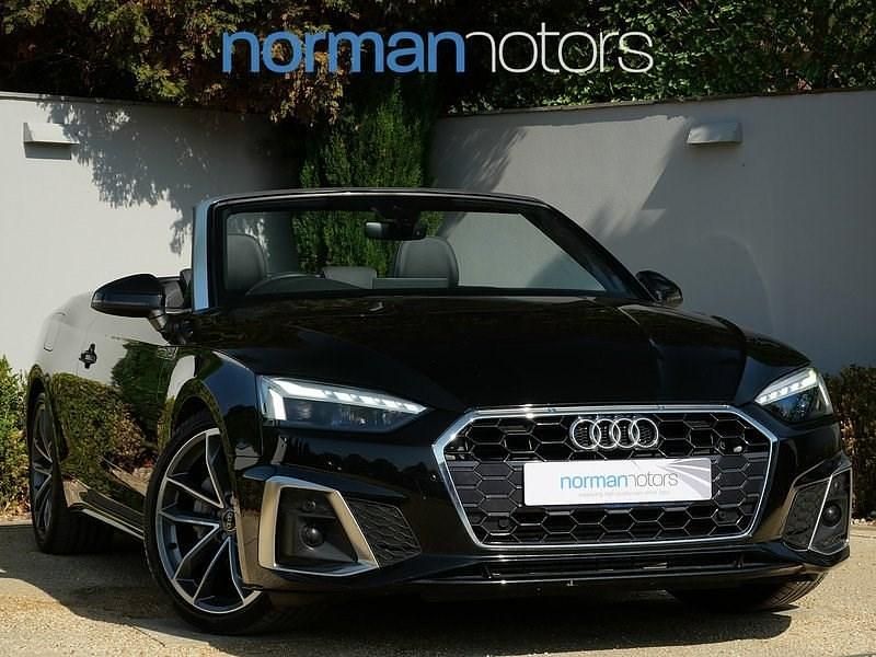 Black Used 2022 Audi A5 Cabriolet S-Line Cabriolet | £26,995 (Fair price) - Image 1/3