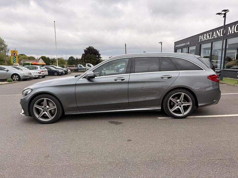 Used Mercedes C250 AMG line 204 HP (150 kW) 2017 Grey Estate