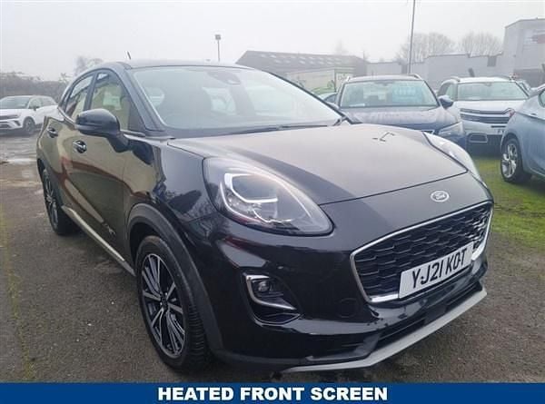 Black Used 2021 Ford Puma Titanium SUV | £12,699 (Fair price) - Image 1/4