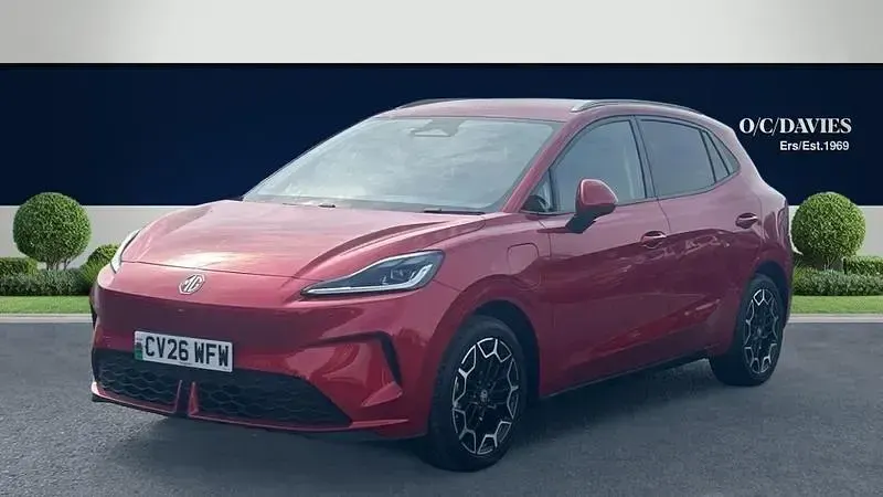 New MG MG4 EV 2026 Dynamic red Hatchback