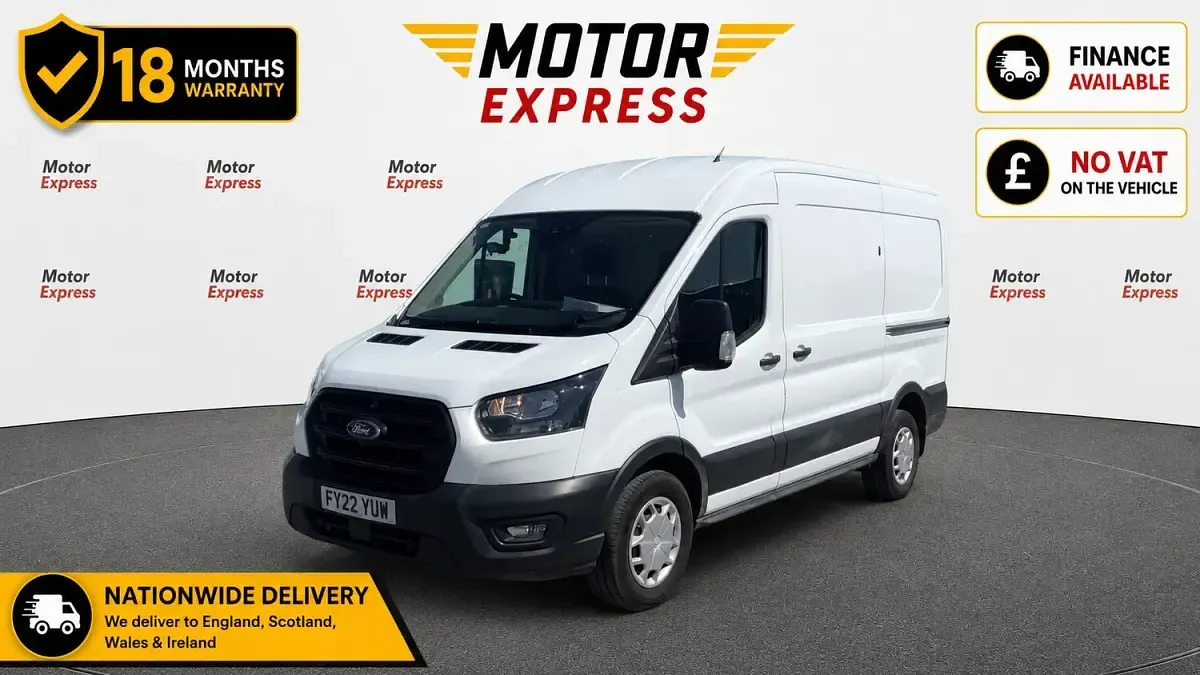 Used Ford Transit Trend 130 HP (95 kW) 2022 White Van