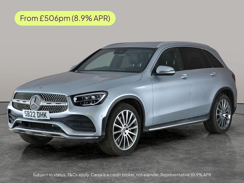 Silver Used 2022 Mercedes GLC300 AMG line SUV | £30,142 (Good price) - Image 1/3
