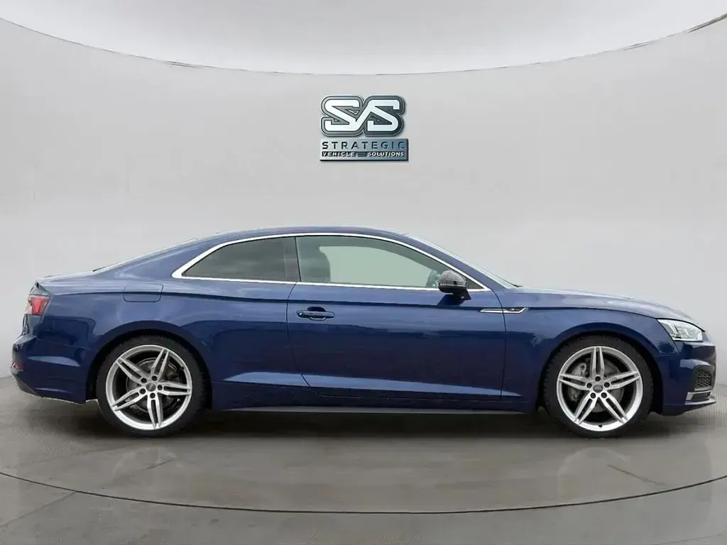 Used Audi A5 S-Line 190 HP (139 kW) 2017 Blue Coupe