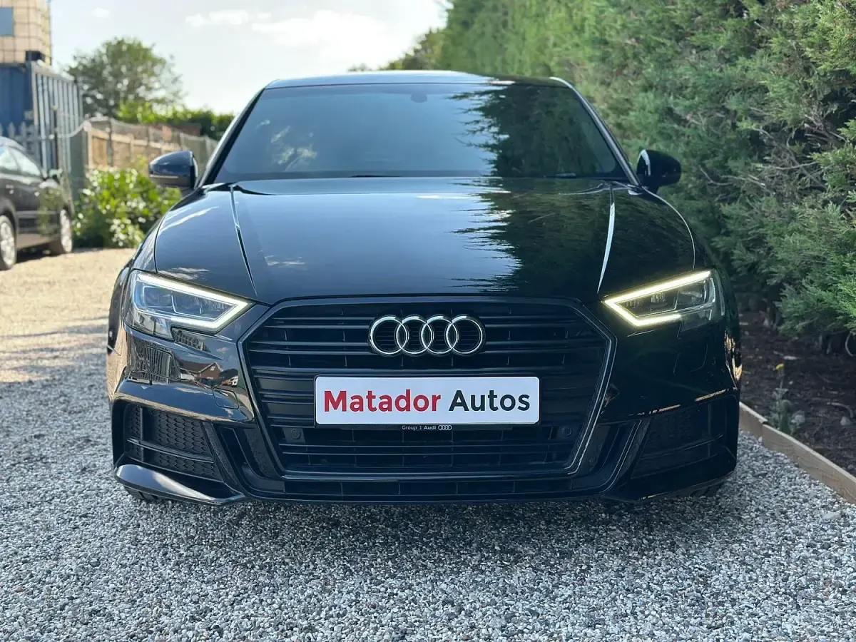 Used Audi A3 Black Edition 150 HP (110 kW) 2018 Black Sedan