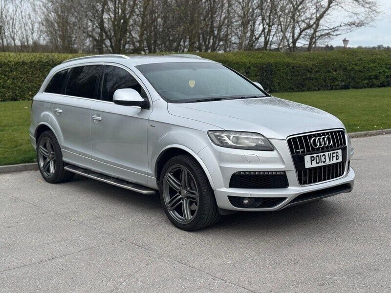 Silver Used 2013 Audi Q7 S-line plus SUV | £9,750 (Good price) - Image 1/4