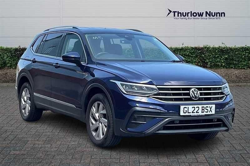 Blue Used 2022 VW Tiguan Allspace Life SUV | £20,783 (Good price) - Image 1/4