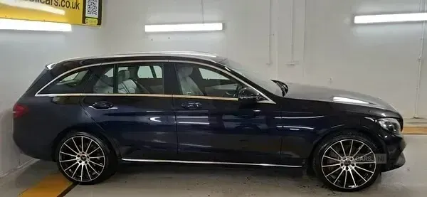 Used Mercedes C350e 2017 Blue Estate
