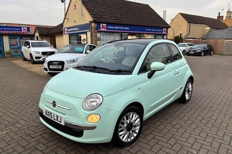 Green Used 2015 Fiat 500 Lounge Hatchback | £5,499 (Good price) - Image 1/1