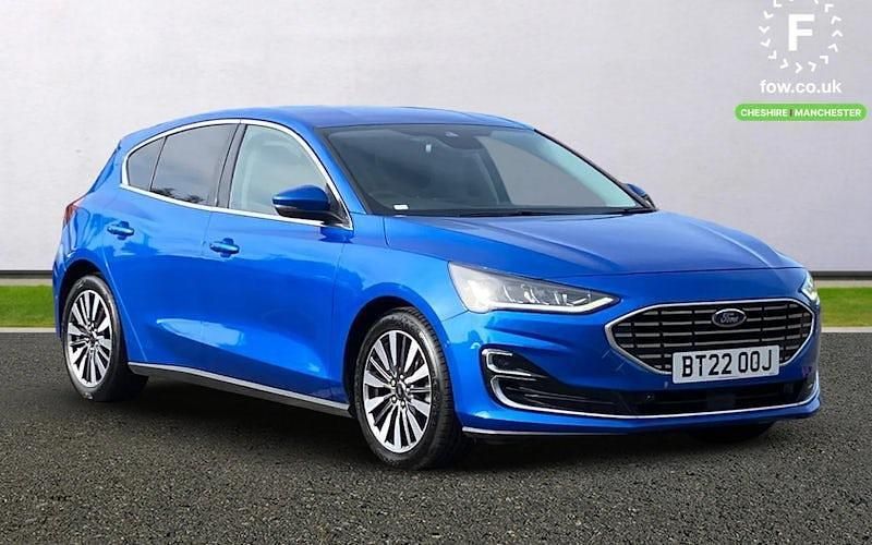 Blue Used 2022 Ford Focus Titanium Hatchback | £17,599 (A bit pricey) - Image 1/4