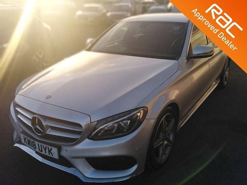 Silver Used 2018 Mercedes C220 AMG line Sedan | £13,499 (Good price) - Image 1/4