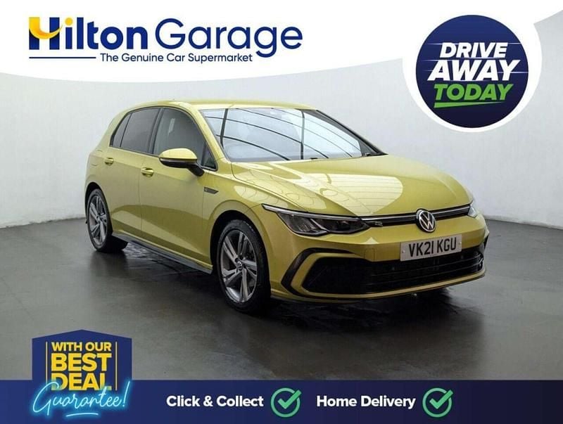 Used VW Golf VIII R-line 150 HP (110 kW) 2021 Yellow Hatchback