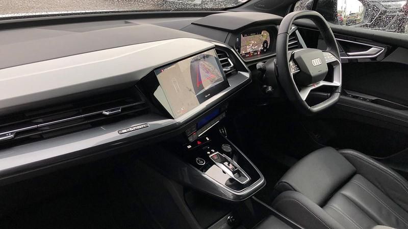 Used Audi Q4 Sportback e-tron Black Edition 82 kW (112 HP) 2024 Glacier white SUV