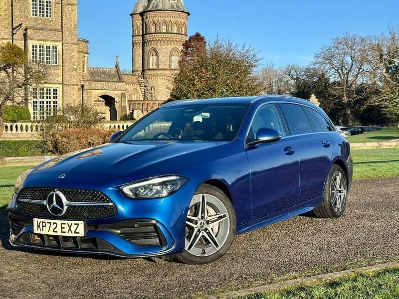 Used Mercedes C300 AMG line 2022 Blue Estate