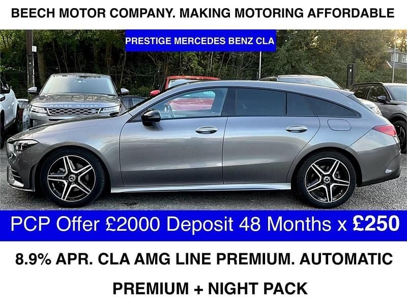 Grey Used 2023 Mercedes CLA180 Shooting Brake AMG line Estate | £22,390 - Image 1/3