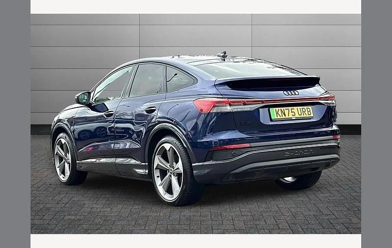 Used Audi Q4 Sportback e-tron Black Edition 210 kW (286 HP) 2025 Blue SUV