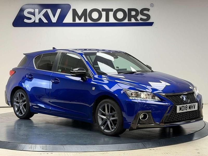 Blue Used 2018 Lexus CT200h Sport Line Hatchback | £14,635 (Fair price) - Image 1/4