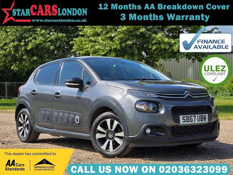 Grey Used 2018 Citroën C3 Flair Hatchback | £7,200 (Good price) - Image 1/3