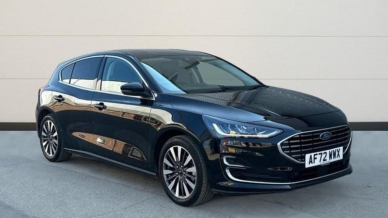 Black Used 2022 Ford Focus Titanium Hatchback | £16,559 (A bit pricey) - Image 1/4
